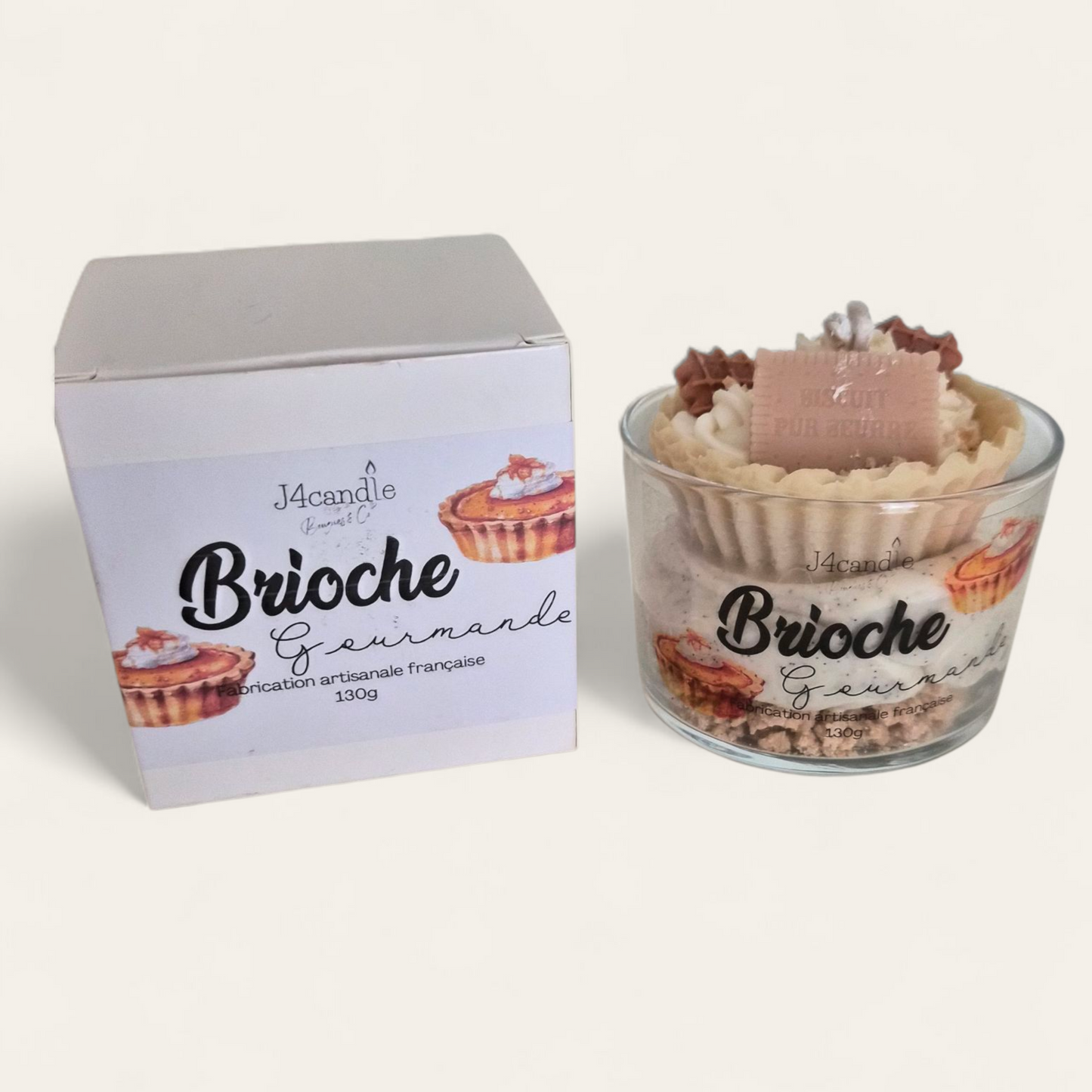 Bougie Chantilly - brioche gourmande