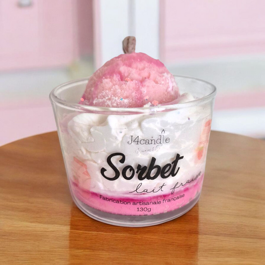 Bougie Chantilly - Sorbet fraise